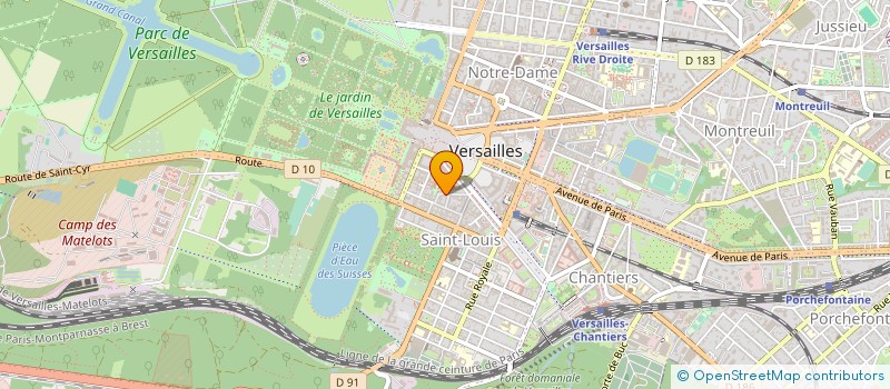 localisation de l'entreprise MADAME MARTINE DUPUIS à VERSAILLES