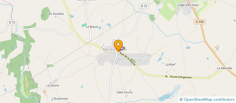 localisation de l'entreprise MADAME MARTINE DUREAU à MONTCHEVRIER