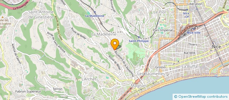 localisation de l'entreprise MADAME MARTINE DURNEY à NICE