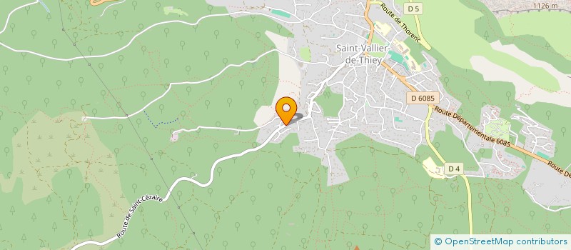 localisation de l'entreprise MADAME MARTINE DUTEIL  SAINT-VALLIER-DE-THIEY