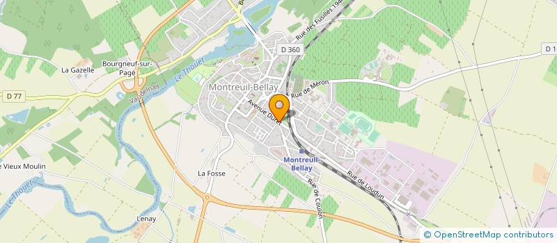 localisation de l'entreprise MADAME MARTINE DUVEAU à MONTREUIL-BELLAY