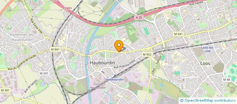 localisation de l'entreprise MADAME MARTINE EGGERMONT à HAUBOURDIN