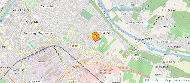 localisation de l'entreprise MADAME MARTINE ELIE  CHATEAUBERNARD