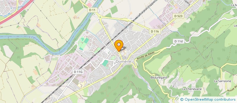 localisation de l'entreprise MADAME MARTINE ELLUL  DOMENE