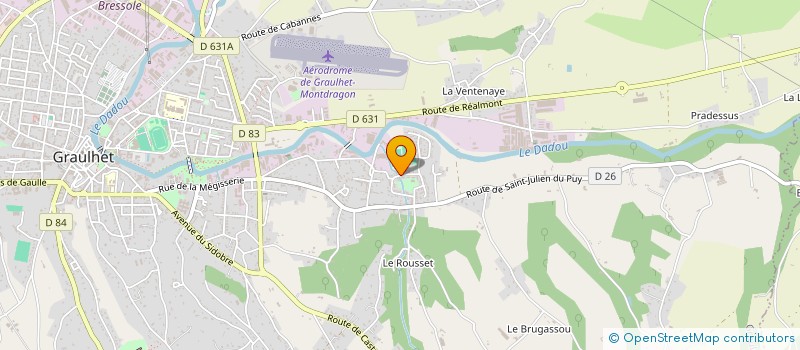 localisation de l'entreprise MADAME MARTINE ESCALLIER à GRAULHET