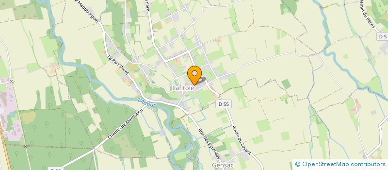 localisation de l'entreprise MADAME MARTINE ESTIREBOIS  LAFITOLE