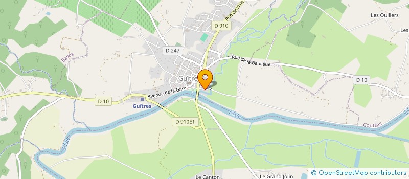 localisation de l'entreprise MADAME MARTINE ETASSE  GUITRES