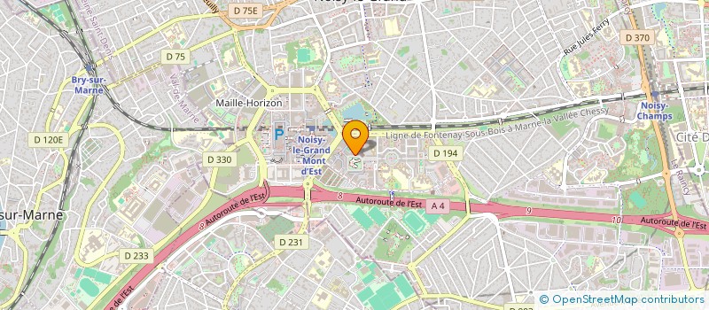 localisation de l'entreprise MADAME MARTINE EVANGELISTA  NOISY-LE-GRAND