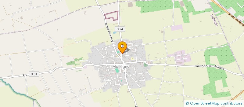 localisation de l'entreprise MADAME MARTINE FABRE  MOLLEGES