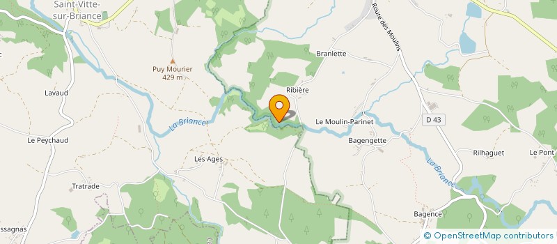 localisation de l'entreprise MADAME MARTINE FALCONI à LA CROISILLE-SUR-BRIANCE