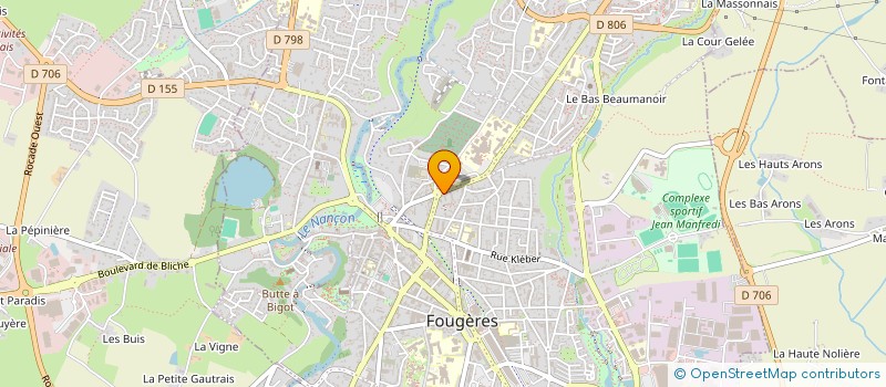 localisation de l'entreprise MADAME MARTINE FALIGOT  FOUGERES