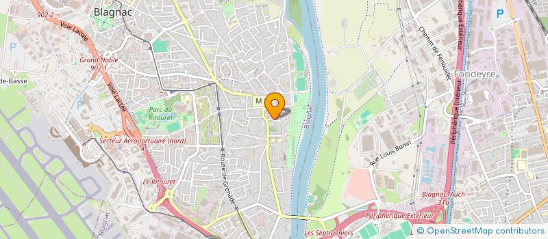 localisation de l'entreprise MADAME MARTINE FAUDON à BLAGNAC
