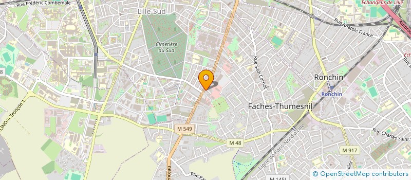 localisation de l'entreprise MADAME MARTINE FAUQUENOY  FACHES-THUMESNIL