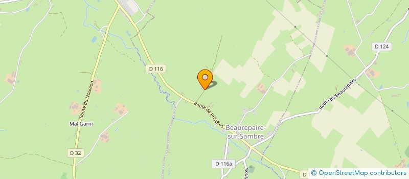 localisation de l'entreprise MADAME MARTINE FAUQUET à BEAUREPAIRE-SUR-SAMBRE