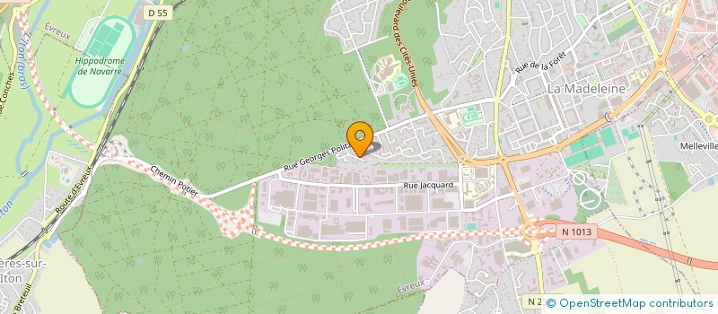 localisation de l'entreprise MADAME MARTINE FAUVEAU à EVREUX