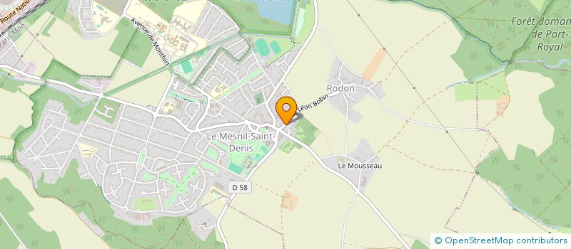 localisation de l'entreprise MADAME MARTINE FAVIER  LE MESNIL-SAINT-DENIS