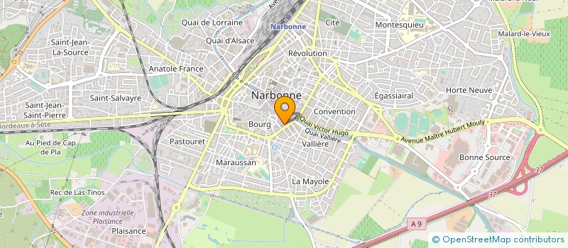 localisation de l'entreprise MADAME MARTINE FAYET à NARBONNE