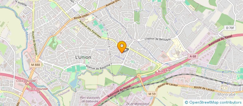 localisation de l'entreprise MADAME MARTINE FERON à L'UNION