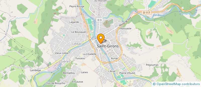 localisation de l'entreprise MADAME MARTINE FEUILLERAT à SAINT-GIRONS