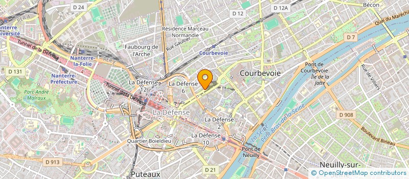 localisation de l'entreprise MADAME MARTINE FIEVET à COURBEVOIE
