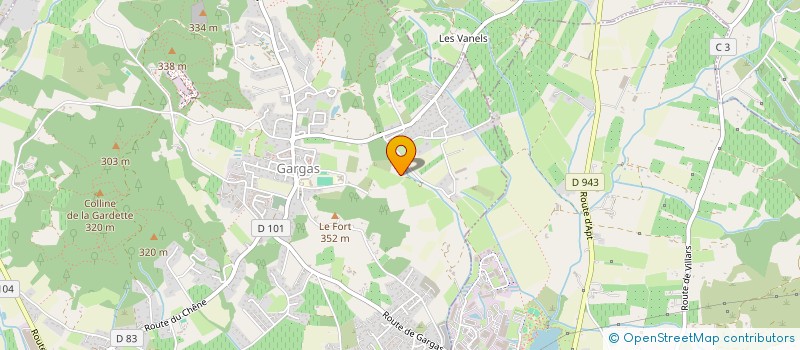 localisation de l'entreprise MADAME MARTINE FIEVEZ  GARGAS