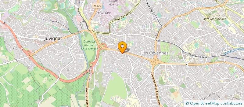 localisation de l'entreprise MADAME MARTINE FILHOL à MONTPELLIER