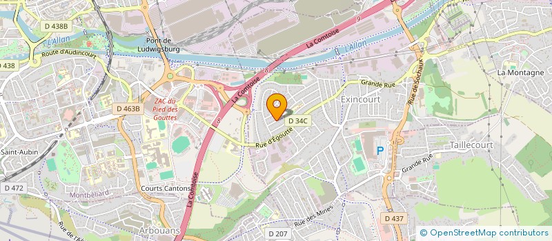 localisation de l'entreprise MADAME MARTINE FILLION  EXINCOURT