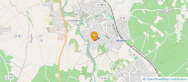 localisation de l'entreprise MADAME MARTINE FINET à MAGALAS