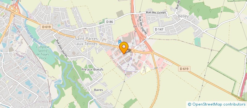 localisation de l'entreprise MADAME MARTINE FISCHER à SAINT-PARRES-AUX-TERTRES