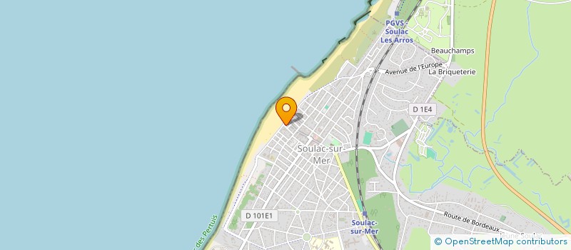 localisation de l'entreprise MADAME MARTINE FLAMAND à SOULAC-SUR-MER