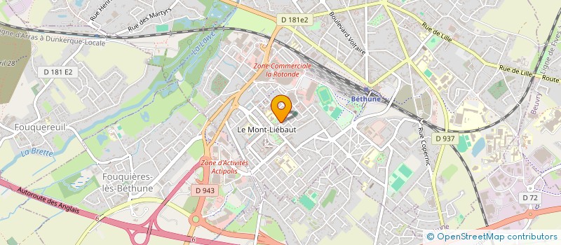 localisation de l'entreprise MADAME MARTINE FLAMENT  BETHUNE