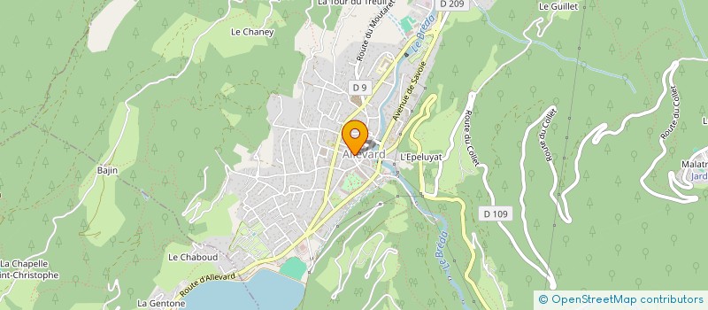 localisation de l'entreprise MADAME MARTINE FOARE  ALLEVARD