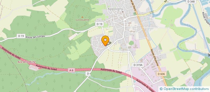 localisation de l'entreprise MADAME MARTINE FOISSIN  APPOIGNY