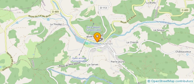 localisation de l'entreprise MADAME MARTINE FONTAINE à YZERON