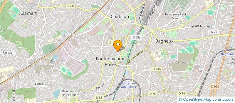 localisation de l'entreprise MADAME MARTINE FONTAINE à FONTENAY-AUX-ROSES