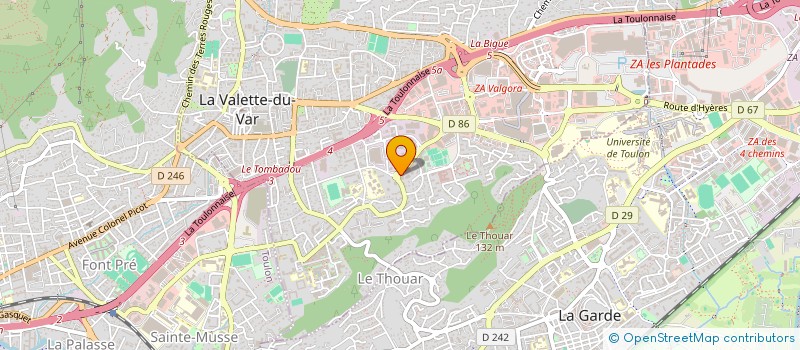 localisation de l'entreprise MADAME MARTINE FONTBONNE  LA VALETTE-DU-VAR