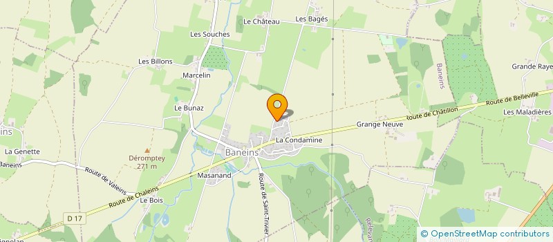 localisation de l'entreprise MADAME MARTINE FOREY  BANEINS