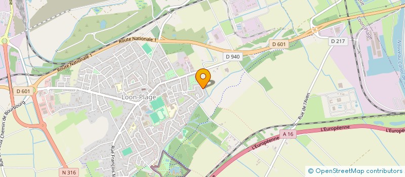 localisation de l'entreprise MADAME MARTINE FORTEVILLE  LOON-PLAGE