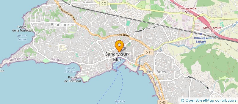 localisation de l'entreprise MADAME MARTINE FOUCHARD à SANARY-SUR-MER