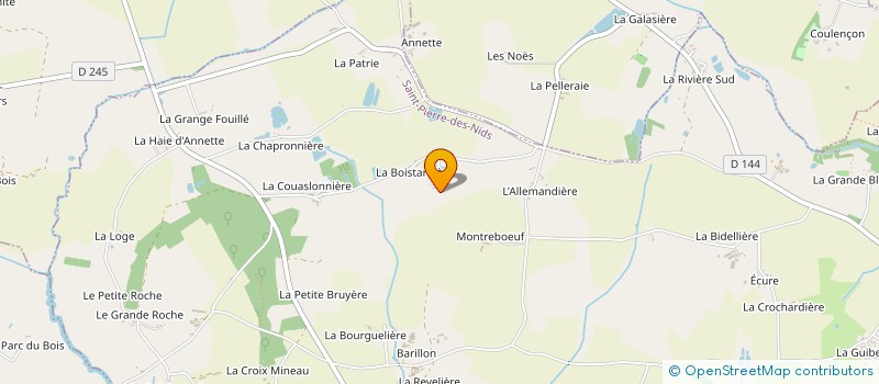 localisation de l'entreprise MADAME MARTINE FOUQUET à SAINT-PIERRE-DES-NIDS