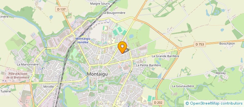 localisation de l'entreprise MADAME MARTINE FOURREAU à MONTAIGU-VENDEE