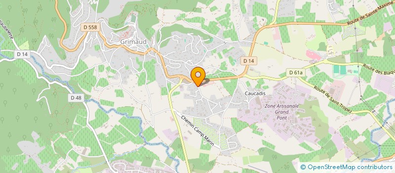 localisation de l'entreprise MADAME MARTINE FRANC à GRIMAUD