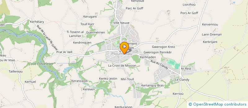 localisation de l'entreprise MADAME MARTINE FRANCOISE  PLOUMILLIAU