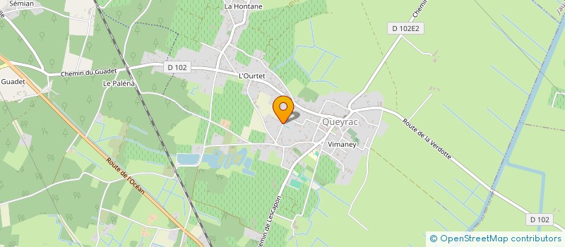 localisation de l'entreprise MADAME MARTINE FREDON  QUEYRAC