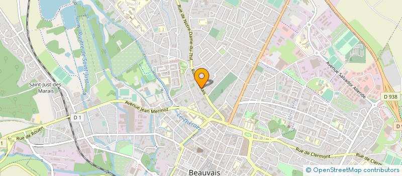 localisation de l'entreprise MADAME MARTINE FREHAUT  BEAUVAIS