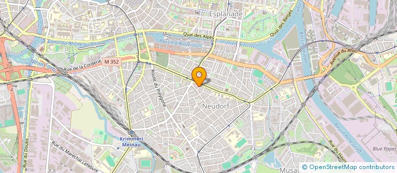 localisation de l'entreprise MADAME MARTINE FRITSCH à STRASBOURG