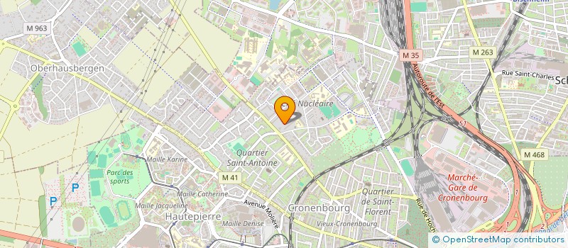 localisation de l'entreprise MADAME MARTINE FROEHLINGER à STRASBOURG