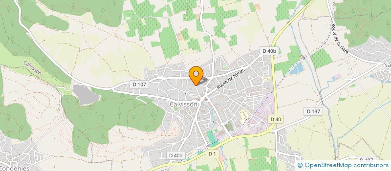 localisation de l'entreprise MADAME MARTINE FROMENTAL  CALVISSON