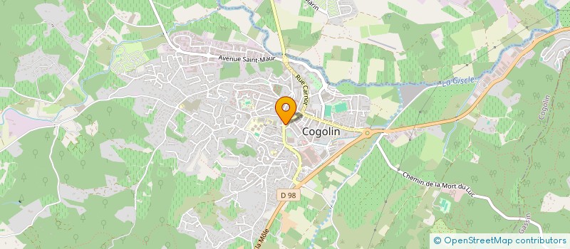 localisation de l'entreprise MADAME MARTINE FRONTEAU à COGOLIN