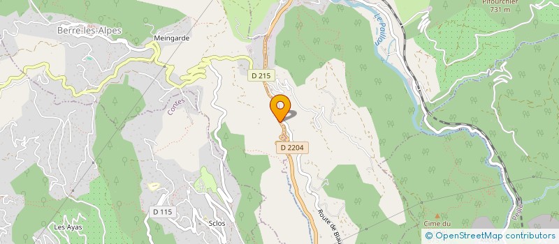 localisation de l'entreprise MADAME MARTINE GAILLARD  L'ESCARENE